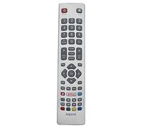 VINABTY SHWRMC0115 Control Remoto Aquos con Netflix Youtube Apto para Sharp LC-70UI9362K LC-65UI7352K LC-60UI9362K LC-43UI7352K LC-40UI7552K 4K UHD Smart LED TV