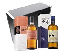 VINADDICT Caja de regalo de whisky japonés: Nikka Coffey Grain & Yoïchi Single Malt. 700 mililitros