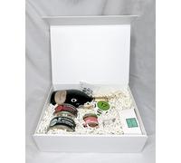VINADDICT Caja Gourmet - Champán Ruinart 75cl, Tapas, Té y Chocolates Artesanales, salmón salvaje desmenuzado, curry verde