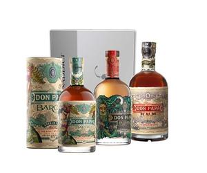 VINADDICT Caja Ron 100% Don Papa - Baroko, Masskara y Don Papa 7 años. 700 mililitros