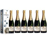 VINADDICT Juego de 6 champagnes Taittinger Brut Cuvée Prestige con estuche. 750 mililitros