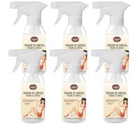 Vinagre de Limpieza Ecológico y Natural Pulverizador [6 x 500ml] Desengrasante Multiusos, Antical y Quitamanchas. Abrillanta, desatasca y Elimina Malos Olores