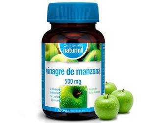 Vinagre de Manzana 500mg - Sidra Malus domestica - Apoyo Digestivo y Bienestar Diario - Complemento Alimenticio Natural - 60 Cápsulas Vegetales - Dietmed