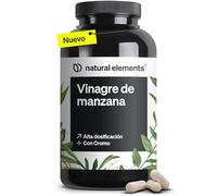 Vinagre de Manzana con la Madre - Para 3 meses - Apoyo a los niveles de azúcar y metabolismo* - 1300mg de vinagre de sidra de manzana + Picolinato de cromo por dosis diaria - Fabricado en Alemania