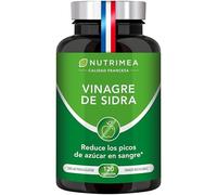 Vinagre de Sidra de Manzana con Cromo - 1500 mg al día - Ayuda a la Pérdida de Peso, Control del Azúcar en Sangre - Alternativa al Morosil - Sabor Neutro - 120 cápsulas Nutrimea