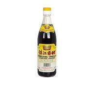 Vinagre negro Chinkiang Zhenjiang 500 ml vinagre de arroz glutinoso fermentado para dumplings gyozas bao woks y salsas umami