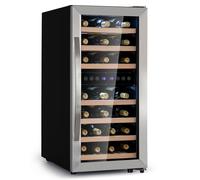 Vinamour 40cm 33 Botellas Vinoteca 2 Zonas Plata