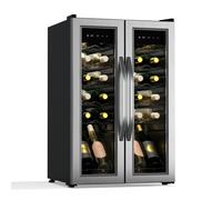 Vinamour refrigerador de vino | 2 zonas de enfriamiento | 7 estantes | operación táctil | protección UV