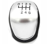 VINAMY Pomos De Palanca De Cambios para Ford Kuga 2008-2021,Mando De Cambio Perilla Marchas Manual Palanca De Cambios Palo Balonmano Pomo Piezas Automóvil,6-Speed Silver