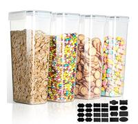 VINATO 2.8L Botes Cocina Almacenaje - Set De 4, Recipientes HerméTicos Para Alimentos, Para Almacenar Cereales, Pasta, Harina