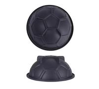 VINATO 2 Piezas Moldes Silicona Bizcocho, Antiadherente Molde Reposteria con Base, Molde Silicona Tarta con Forma de Balón de Fútbol para una Fiesta de Cumpleaños Deportiva