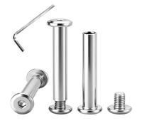 VINATO 20 Piezas Tornillos de Ensamblaje M4x30mm con Tuercas y Llave Hexagonal, Juego de Tornillos de Acero Inoxidable para Muebles, Armarios, Montaje de Madera y Bricolaje