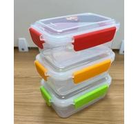 VINATO 3 x 750ml Contenedores Herméticos para Alimentos, Envases Herméticos de Plástico para Almacenamiento de Alimentos Sin BPA apilables botes cocina almacenaje para Microondas y Lavavajillas