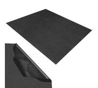 VINATO Alfombra Antideslizante 120x100 cm, Protector de Maletero Recortable e Impermeable, para Coche, Hogar, Mascotas, Cajones y Cocina, Negro-patrón de Piedra