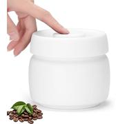 VINATO Bote de Café Hermético de Acero Inoxidable 0,4L - Recipiente al Vacío para Café, Té o Alimentos, Bote Cafe (Blanco)