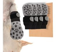 VINATO Calcetines Antideslizantes para Perros Talla L - Pack de 4, Transpirables y Reversibles, con Banda Reflectante, Barrera contra el Asfalto Caliente en Verano