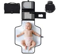 VINATO Cambiador Bebé Portátil con 5 Bolsillos, Sin BPA, Grande (70x56cm), Plegable, Impermeable - Cambiador Portatil Bebe & Accesorio Práctico
