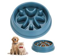 VINATO Comedero Antivoracidad Perro, Comedero Perro Antivoracidad Antideslizante, Slow Feeder, Cuenco Puzzle Interactivo para una Alimentación Lenta para Perros Pequeños y Medianos, Azul