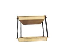 VINATO Especiero, Estante de Especias, Estantería de 2 Niveles, Organizador de Cocina de Acero al Carbono con Acabado de Madera, Barras de Soporte Reforzadas, para Encimera, Cocina, Baño, Oficina