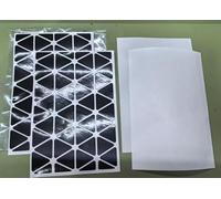 VINATO Kit de Pegatinas Reflectantes para Bici, Scooter, Silla de Paseo, Casco, Coche - 15.8x10.8cm