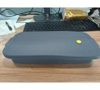 VINATO Molde para Pan de Silicona Plegable con Tapa, Molde para Pan Rectangular Antiadherente, 32×14,5×11,5 cm, Resistente al Calor, Apto para Lavavajillas, para Toast y Pastel (Gris)