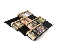 VINATO Organizador de Especias para Cajones Cocina, 8pcs Ajustable, Estante Extraíble para Especieros, Perfumes, Maquillaje, Negro