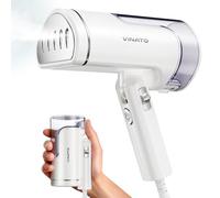 VINATO Plancha de Vapor de Viaje, Cepillo de Vapor Portátil, Mango Plegable, Plancha de Vapor 25S de Calentamiento Rápido, Mango Plegable, Mini Quita Arrugas, 1500 W, No Necesita Tabla de Planchar