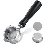 VINATO Portafiltro sin fondo 51 mm - Construcción completamente metálica | Compatible con DeLonghi EC680 / EC685 / EC885 / EC890