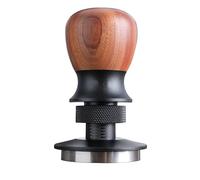VINATO Prensador de Café Profesional - Tamper 53.3mm con Presión Constante de 30lbs, Profundidad Ajustable, Mango de Nogal y Base de Acero Inoxidable 304