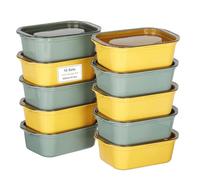 VINATO Recipientes Herméticos para Alimentos 10 Unidades - 500ml Botes Cocina Almacenaje, Meal Prep Containers en PP Sin BPA, Apto Microondas y Congelador
