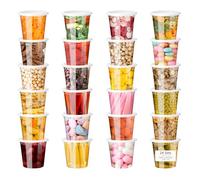 VINATO Recipientes HerméTicos para Alimentos, 24pcs 720ml/24oz Contenedores de Comida Deli con Tapas, Reutilizables, Sin BPA, Aptos Para Lavavajillas y Microondas