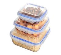 VINATO Recipientes Herméticos Para Alimentos - Meal Prep Containers Sin BPA Apilables 3 Piezas 650ml+1500ml+2800ml - Taper Plastico Para Microondas Nevera Y Lavavajillas