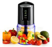 VINATO Robot de Cocina Multifunción 300W - Picadora Eléctrica con Batidora, Cortador de Cebolla y Vaso 500ml para Carne, Hierbas, Salsas