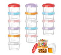 VINATO Set de 18 Recipientes Para Alimentos, 250ml Contenedores Para Comida con Tapa, Set De Envases Pequeños, Apilables