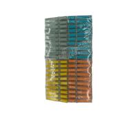 VINATO Set de 40 Pinzas de Ropa, Pinzas Grandes con Cabezal de Silicona Suave, Diseño Antideslizante, Multiusos para Ropa, Alimentos, Oficina, 4 Colores