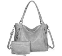 VINBAGGE Bolso Bandolera Mujer Bolsos Mujer de Cuero PU Casual Bolso Shopper Bolso de Hombro Bolsa Tote de 2 piezas Gran Capacidad