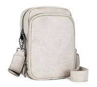 VINBAGGE Bolso Bandolera para Mujer Cuero Vegano RFID Bolso de Mano Bolso para Móvil Bolsos Pequeños con Correa ancha para el hombro, Gris