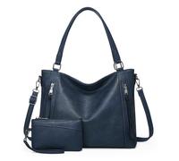 VINBAGGE Bolso de Mujer,Bolsos de Mano para Mujer Bolsos Mujer de Cuero PU,Tote de Hombro, Shopper de Cuero Sintetico Monedero Carteras 2pcs