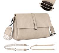VINBAGGE Bolsos Mujer Bandolera, Bolso Cruzado Para Mujer Mediano, Bolso Bandolera Con 2 Correa De Hombro Verstelbaar Para Señora, Mujer, Viaje De Compras Y Trabajo
