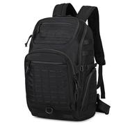 VINBAGGE Mochila Táctica 40L Hombre Mochila de Senderismo Mochila de Trekking Mochila de Pesca Molle Bolsa de Hombro para Supervivencia Outdoor Camping Viajes Bundeswehr Mochila Negro