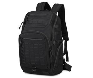 VINBAGGE Mochila Táctica 40L Hombre Mochila de Senderismo Mochila de Trekking Mochila de Pesca Molle Bolsa de Hombro para Supervivencia Outdoor Camping Viajes Bundeswehr Mochila Negro