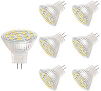 VINBE Bombillas LED MR11, 12 V, 3,5 W, MR11, equivalentes a bombillas halógenas de 25 a 35 W, base GU4.0, blanco cálido (3000 K, paquete de 6)