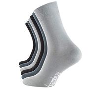 Vincent Creation 6-9 pares de calcetines de bambú unisex de bambú para hombre y mujer, encaje cosido a mano, 6 Pares - Surtido (Gris, Stargazer, Negro), 35-38