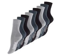 Vincent Creation 6-9 pares de calcetines de bambú, unisex, de bambú, para hombre y mujer, punta remallada a mano 9 pares - Surtido (gris, Stargazer, negro). 43-46