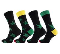 Vincent Creation 8 pares Calcetines para hombre con diseño marihuana