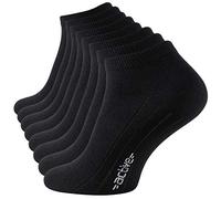 Vincent Creation - 8 pares de calcetines para hombre, color negro o blanco, con texto activo, suave mezcla de algodón y elastano 8 pares de color negro. 43-46