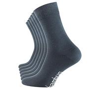 Vincent Creation calcetines de bambú para mujer y hombre, suaves y transpirables, paquete de 6 o 9, negro, beige, azul marino, mix, 43-46