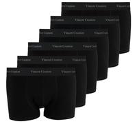 Vincent Creation Pack de 6 calzoncillos tipo bóxer, calzoncillos tipo bóxer, calzoncillos retro para hombre, Black 6er Pack, XL