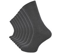 Vincent Creation® pack de 8 Calcetines opacas para hombre, antracita