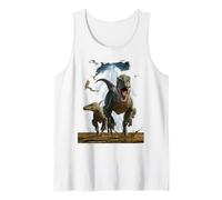 Vincent HIE Velociraptor Jurassic Predator Dinosaurio clásico Camiseta sin Mangas